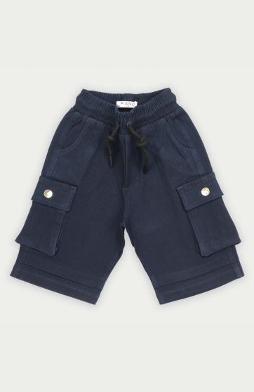 شلوارک کتان جیب دار