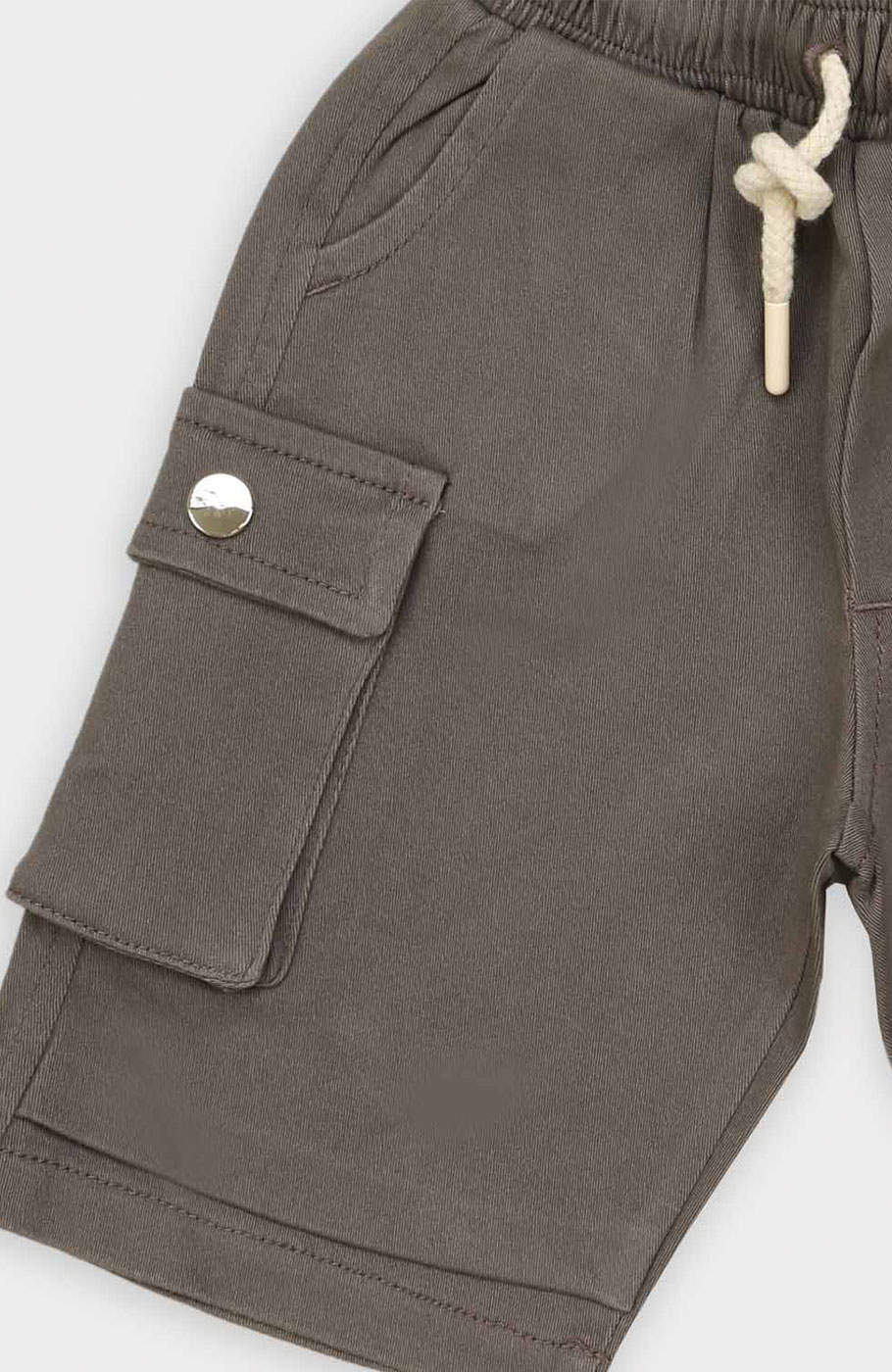 شلوارک کتان جیب دار