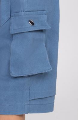 شلوارک کتان جیب دار