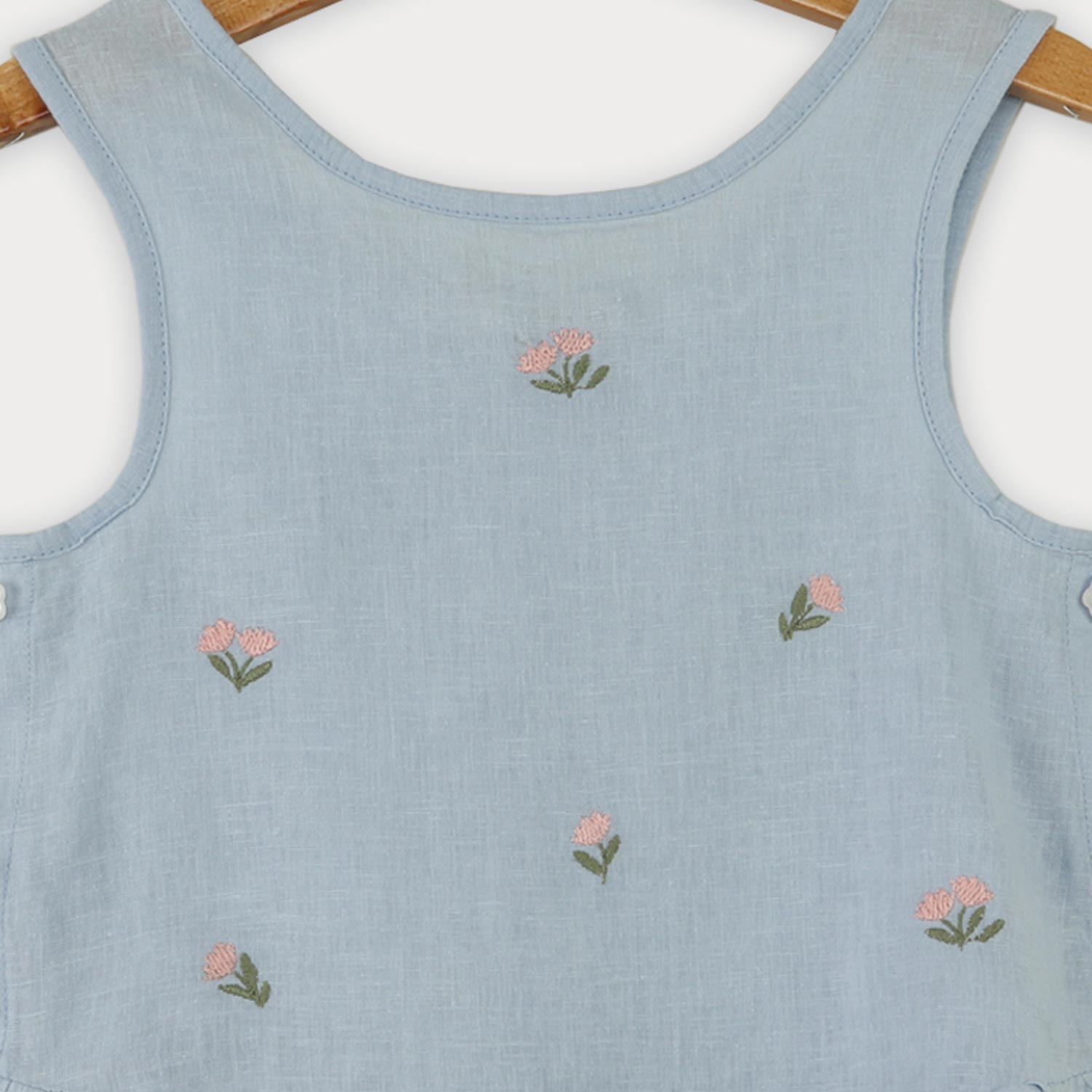 تاپ لینن دمپا چین دار