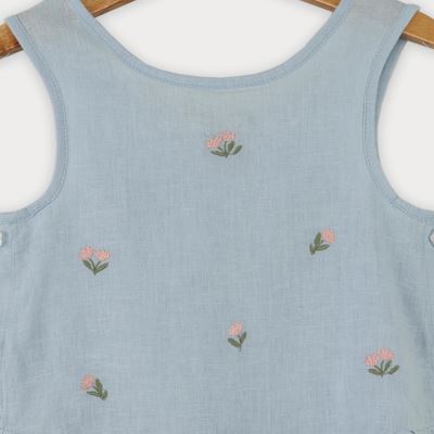 تاپ لینن دمپا چین دار