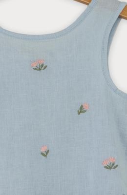 تاپ لینن دمپا چین دار