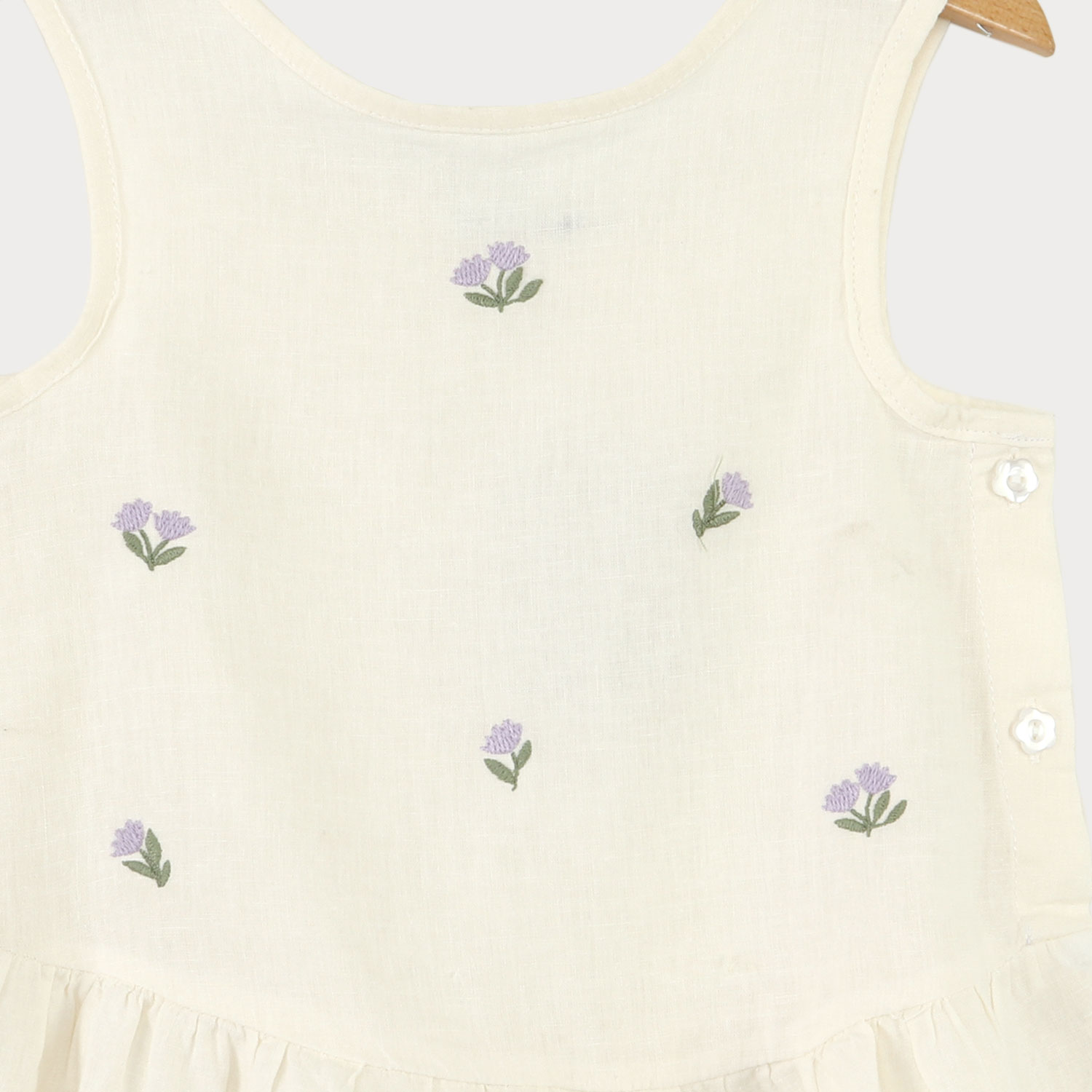 تاپ لینن دمپا چین دار