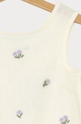 تاپ لینن دمپا چین دار