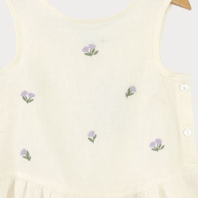 تاپ لینن دمپا چین دار