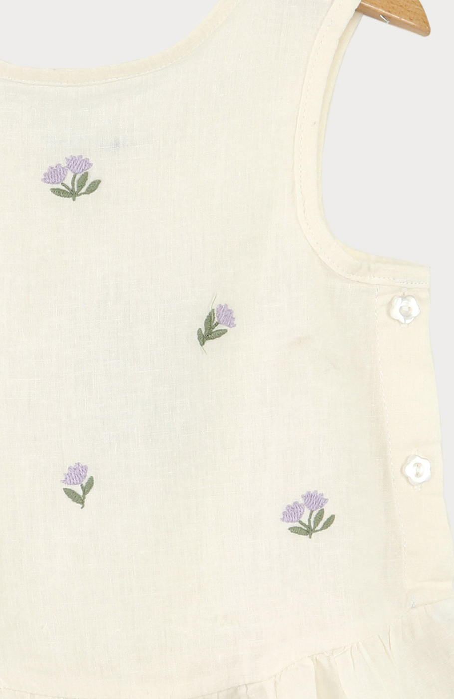 تاپ لینن دمپا چین دار