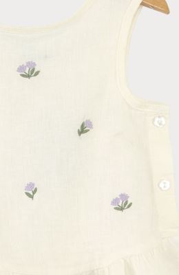 تاپ لینن دمپا چین دار