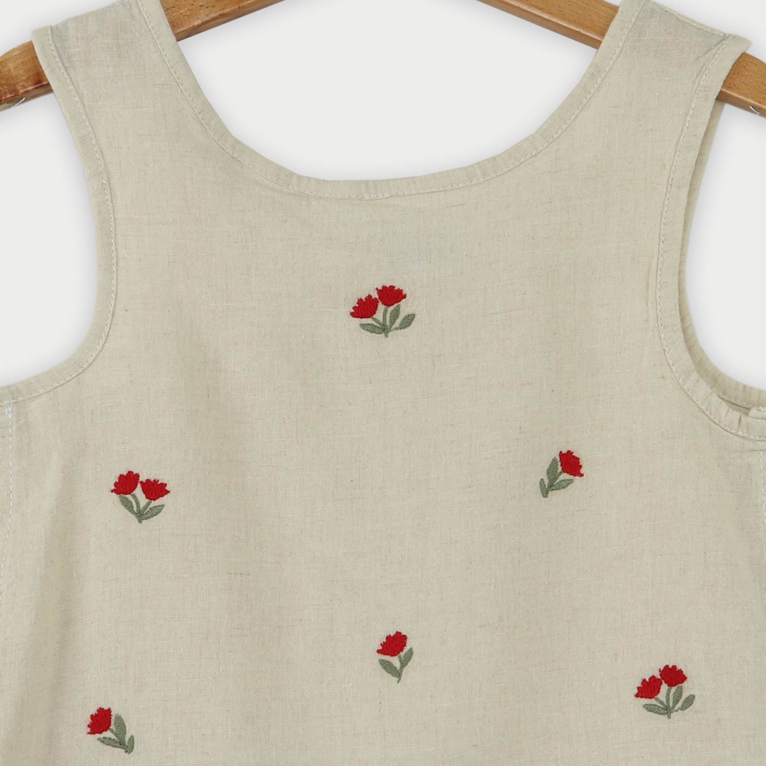 تاپ لینن دمپا چین دار