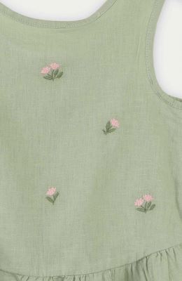 تاپ لینن دمپا چین دار