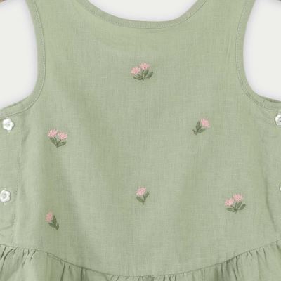 تاپ لینن دمپا چین دار