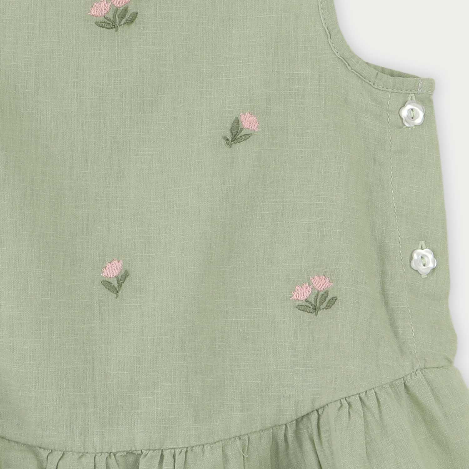 تاپ لینن دمپا چین دار