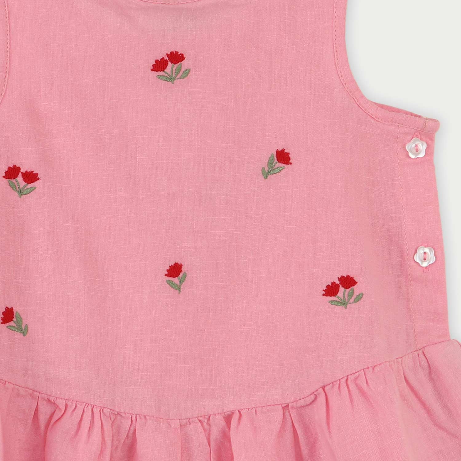 تاپ لینن دمپا چین دار