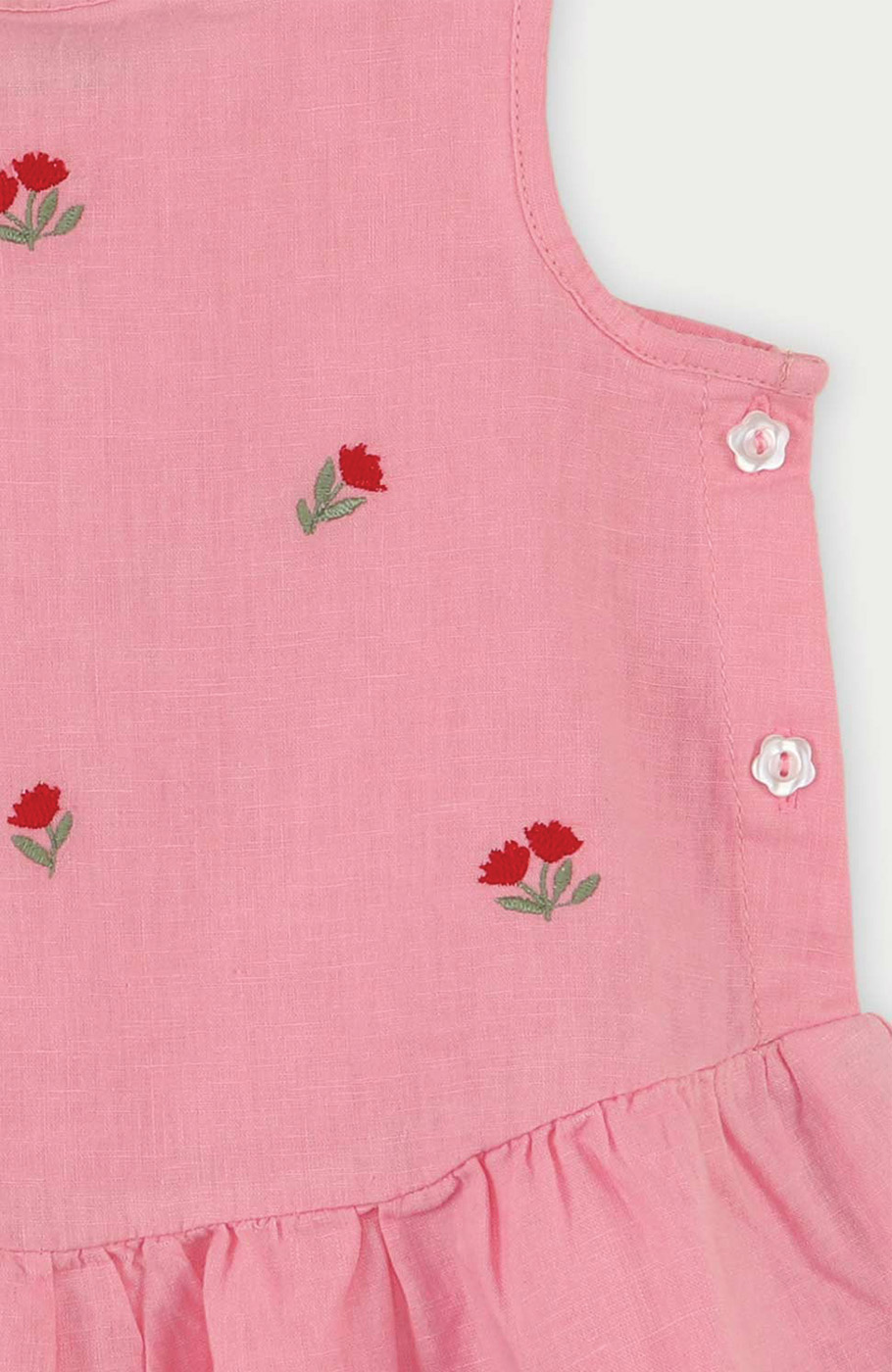 تاپ لینن دمپا چین دار