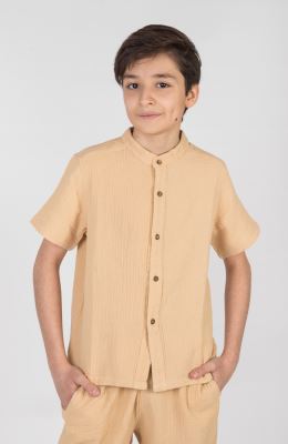 شومیز وال دو لایه آستین کوتاه (ست با کد 11221)