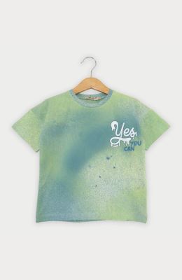 تیشرت یکرو لایکرا ابر و بادی آستین افتاده