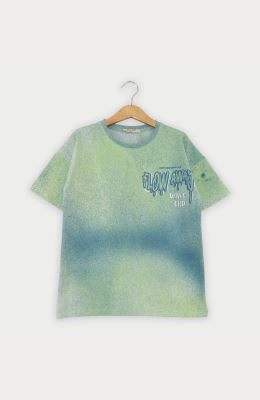 تیشرت یکرو لایکرا ابرو بادی آستین افتاده