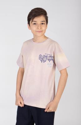 تیشرت یکرو لایکرا ابرو بادی آستین افتاده