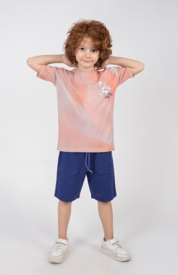 تیشرت یکرو لایکرا ابر و بادی آستین افتاده