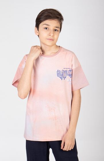 تیشرت یکرو لایکرا ابرو بادی آستین افتاده