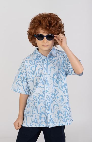 شومیز پوپلین آستین کوتاه