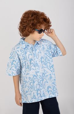 شومیز پوپلین آستین کوتاه