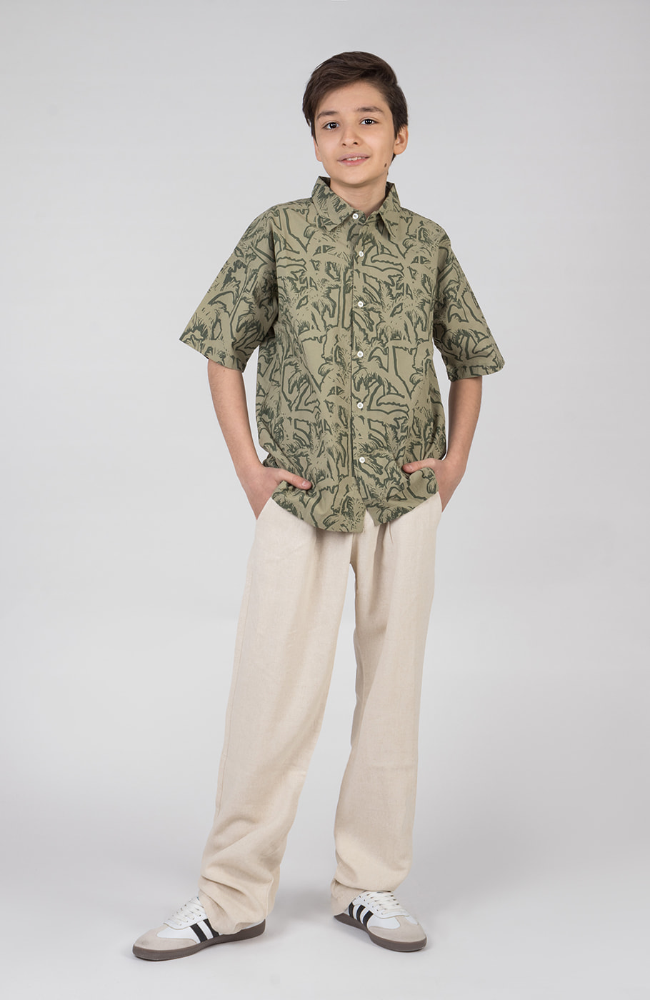 شومیز پوپلین آستین کوتاه