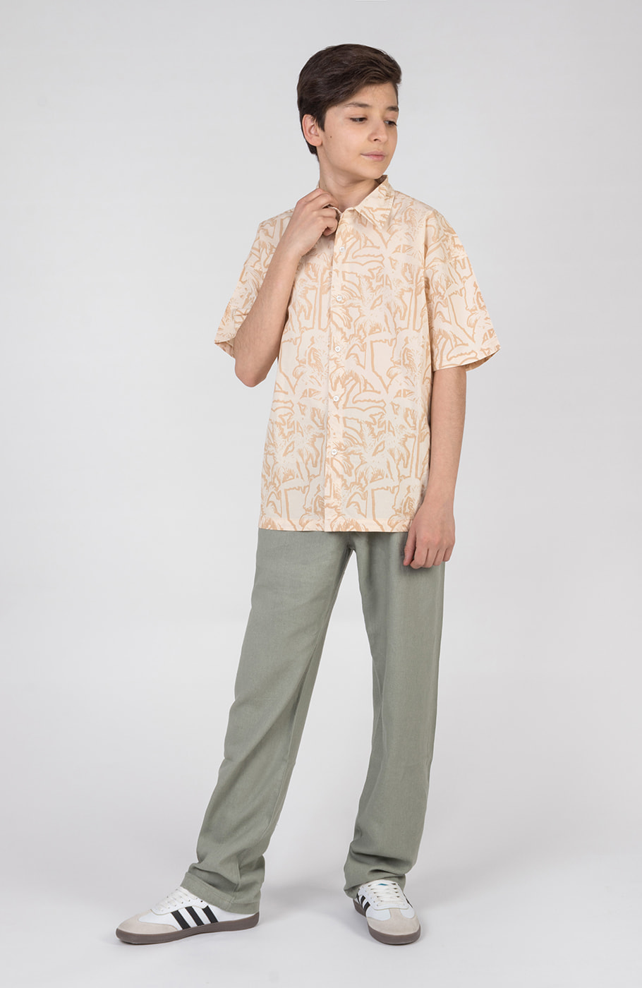 شومیز پوپلین آستین کوتاه