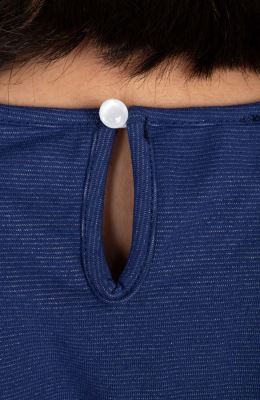 پیراهن یکرو لایکرا لمه دار آستین کوتاه والان دار