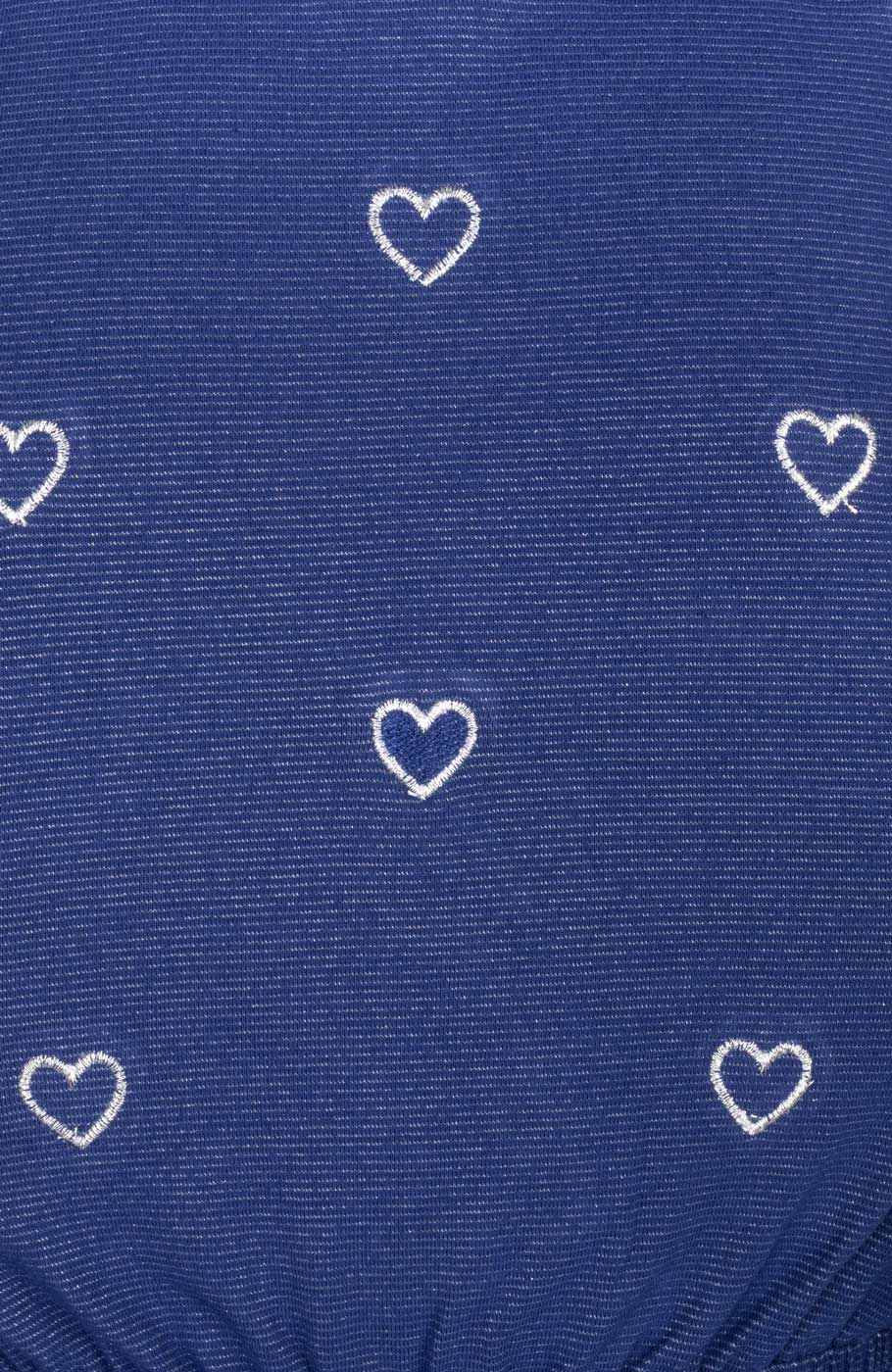 پیراهن یکرو لایکرا لمه دار آستین کوتاه والان دار