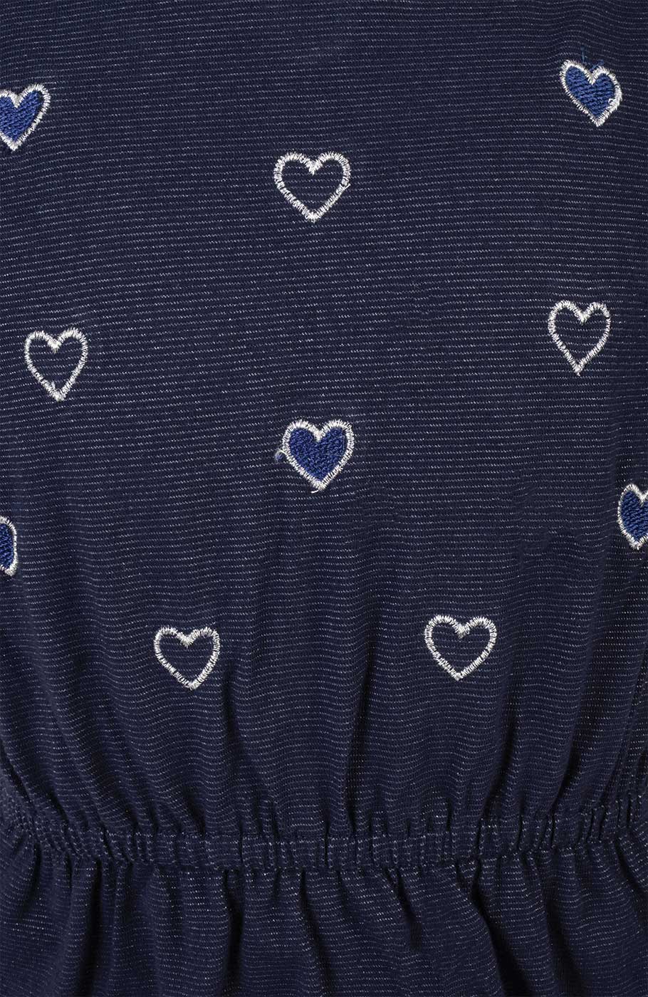 پیراهن یکرو لایکرا لمه دار آستین کوتاه والان دار