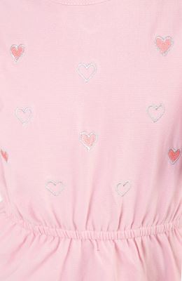 پیراهن یکرو لایکرا لمه دار آستین کوتاه والان دار