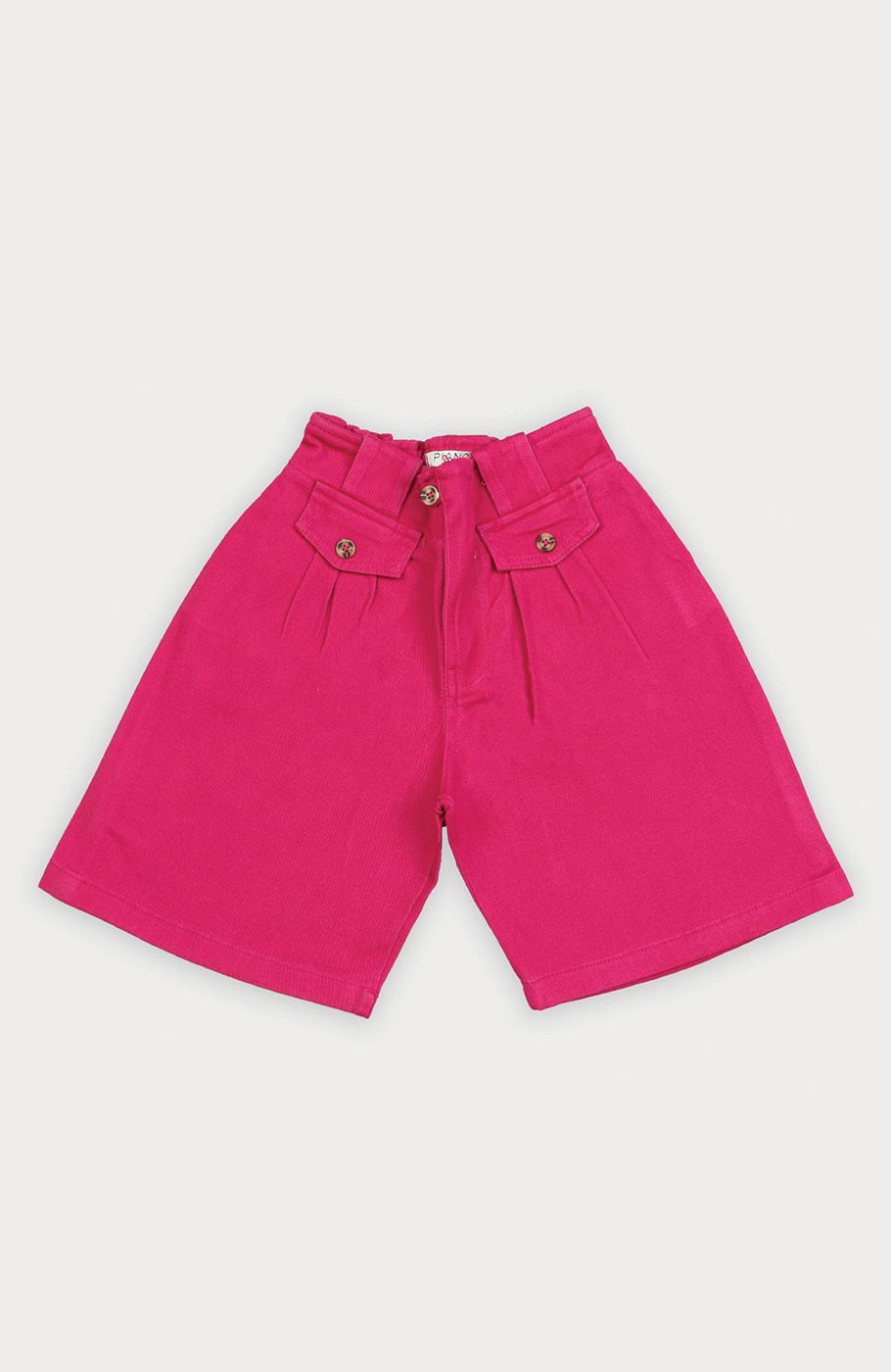 شلوارک کتان پیلی دار