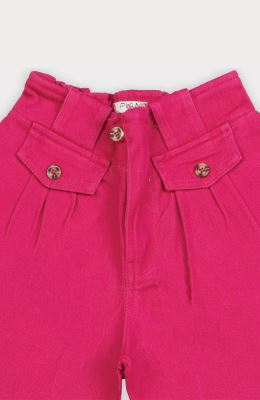 شلوارک کتان پیلی دار 