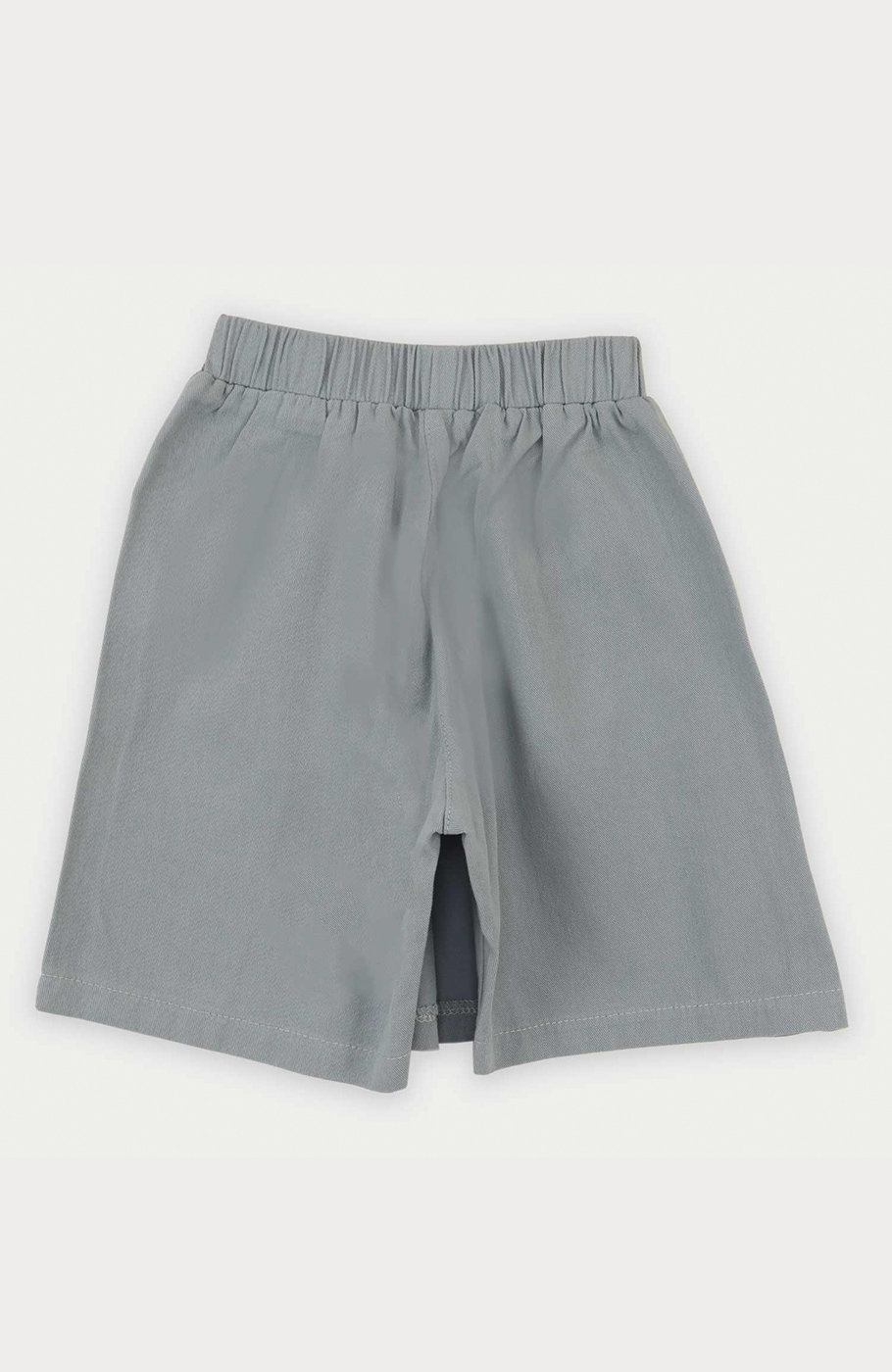 شلوارک کتان طرح دامن پیلی دار