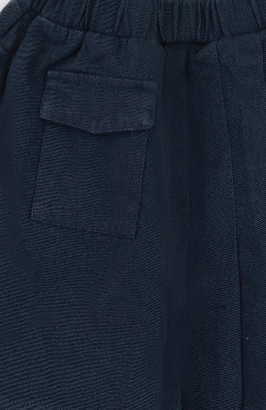 شلوارک کتان طرح دامن پیلی دار