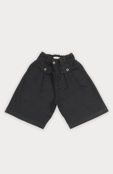 شلوارک کتان پیلی دار