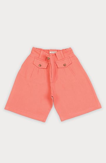 شلوارک کتان پیلی دار