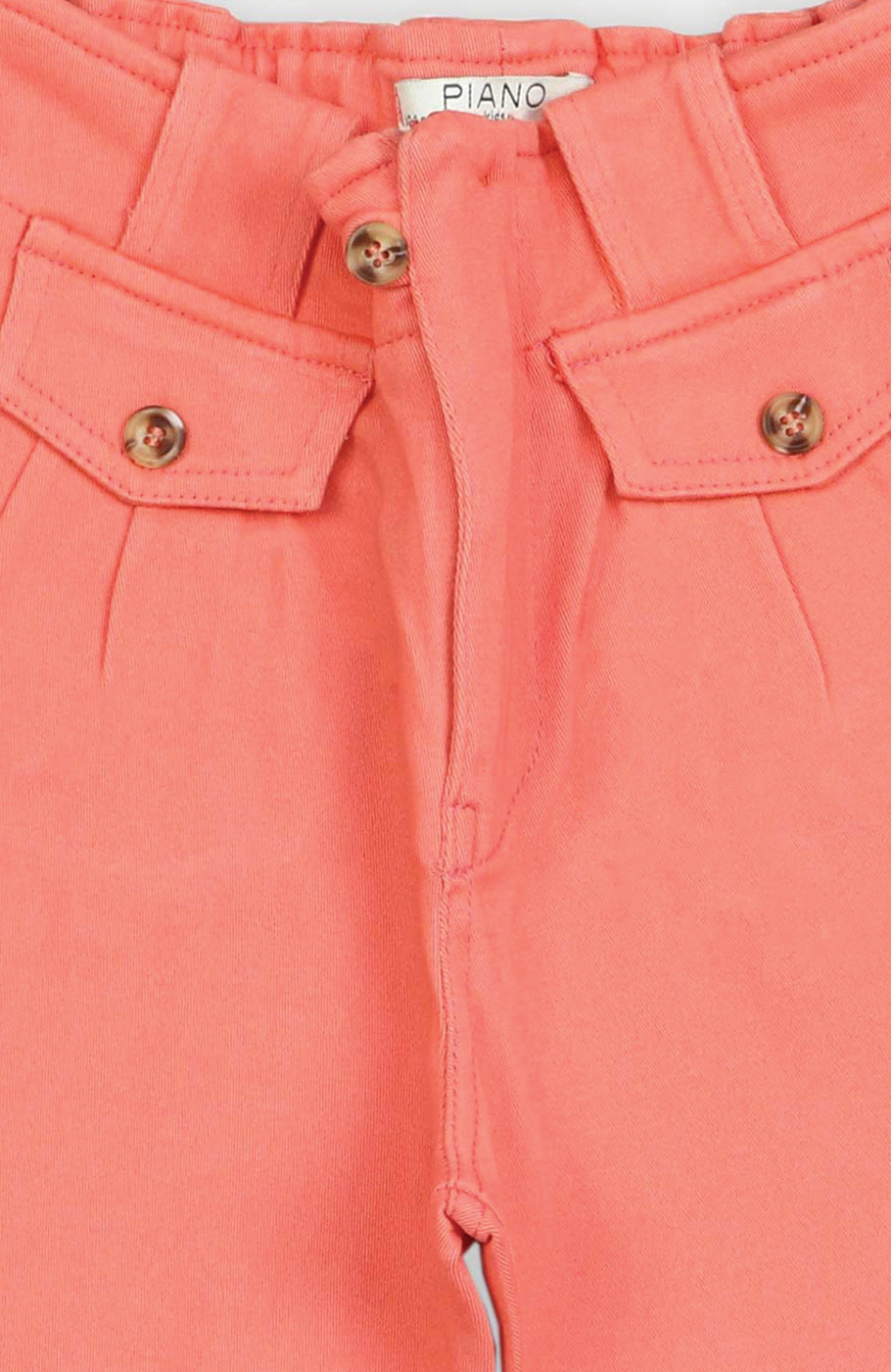 شلوارک کتان پیلی دار 