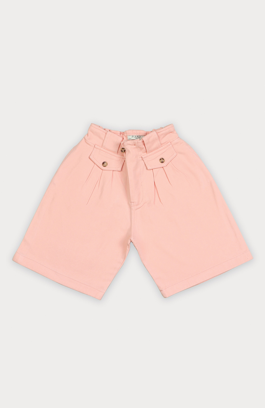 شلوارک کتان پیلی دار