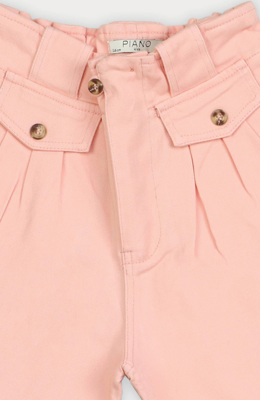 شلوارک کتان پیلی دار