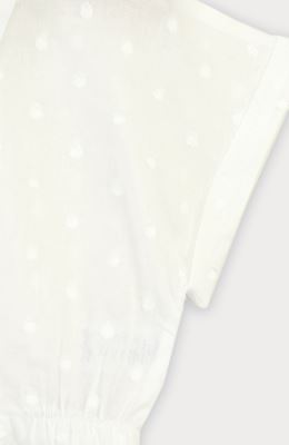 شومیز وال خالدار آستین کوتاه و تاپ یکرو لایکرا