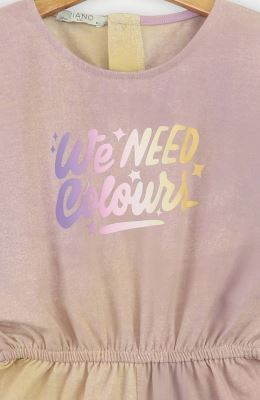 سرهمی یکرو لایکرا ابر و بادی شلوارکی آستین حلقه ای