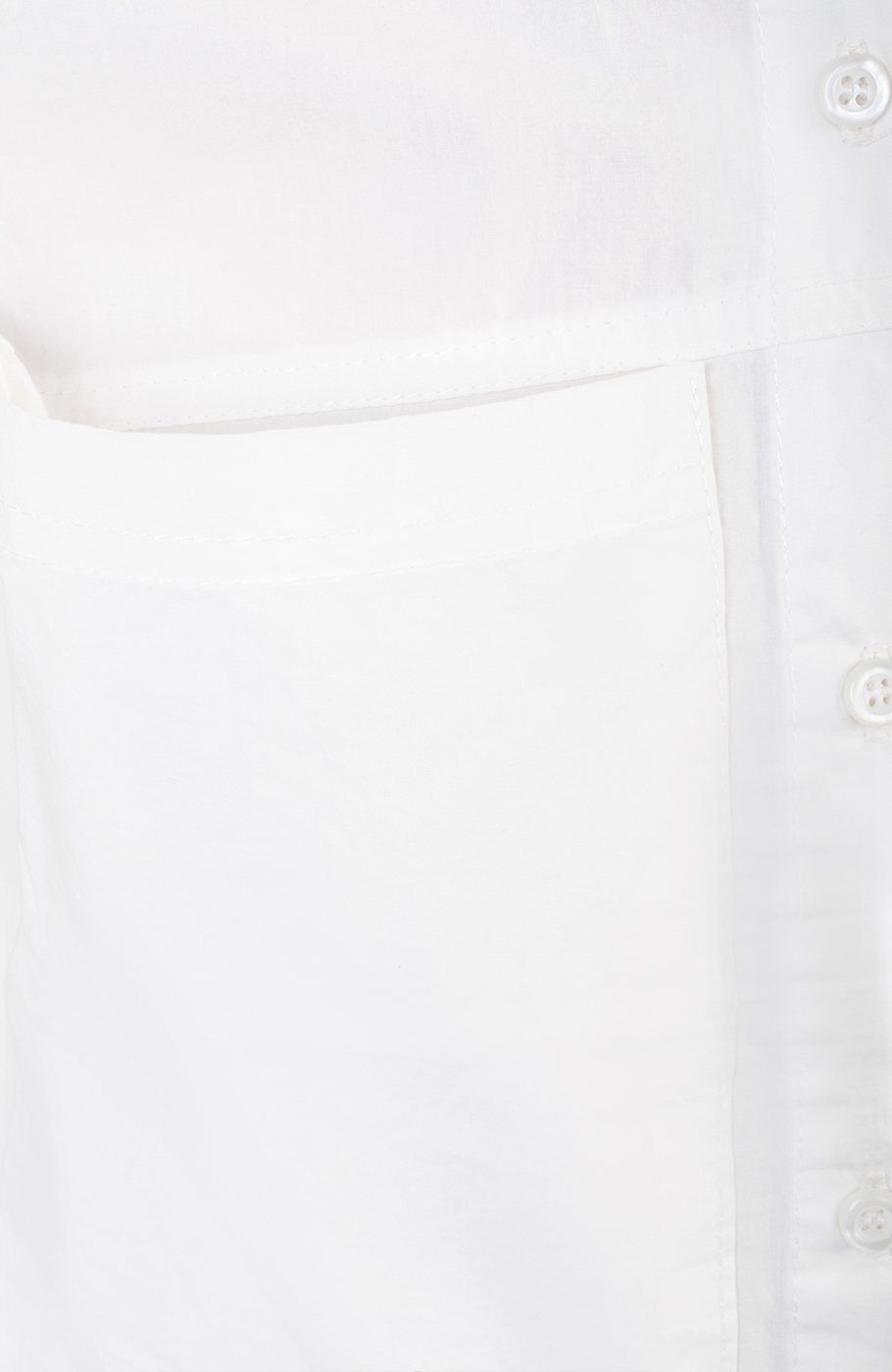 شومیز پوپلین جیب دار آستین بلند