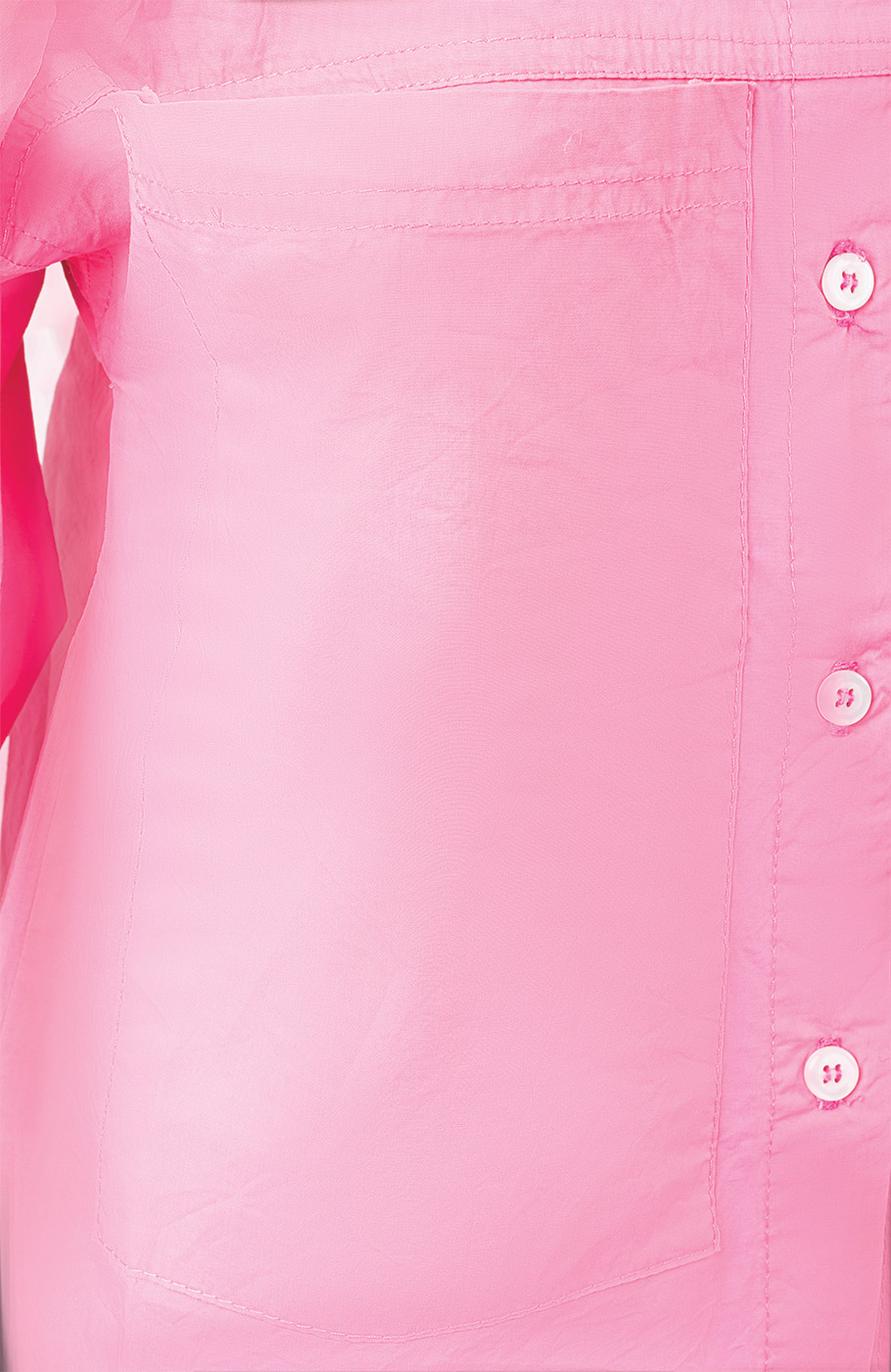 شومیز پوپلین جیب دار آستین بلند