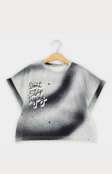 تیشرت یکرو لایکرا ابر و بادی (ست با کد 10436)