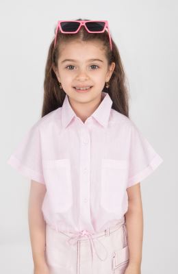 شومیز تاری پودی اسلپ آستین کوتاه