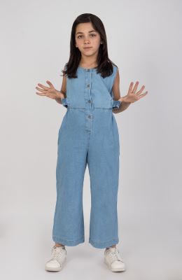 سرهمی شلواری جین آستین حلقه ای