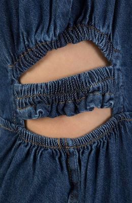 سرهمی شلواری جین آستین حلقه ای