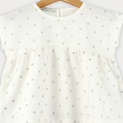 تاپ لینن چین دار 