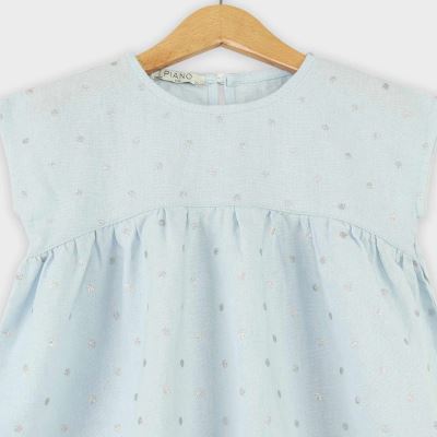 تاپ لینن چین دار 